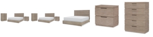 Furniture Milano 3pc Bedroom Set (King Bed, Chest & Nightstand)
